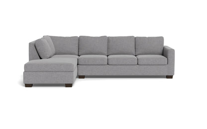 Track 121" Left Chaise Sleeper Sectional - Villa Platinum