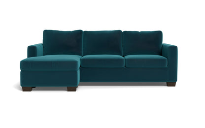 Track 87" Reversible Sofa Chaise - Superb Peacock