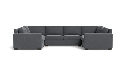 Track 141" Corner Sofa U Sectional - Bennett Charcoal