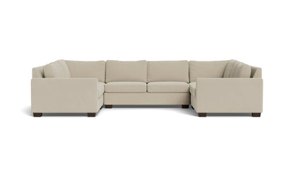 Track 141" Corner Sofa U Sectional - Curious Pearl