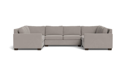 Track 141" Corner Sofa U Sectional - Curious Silverpine