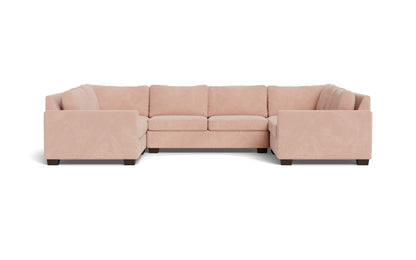 Track 141" Corner Sofa U Sectional - Elliot Blush