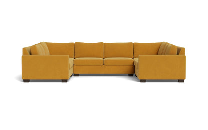 Track 141" Corner Sofa U Sectional - Elliot Sunflower