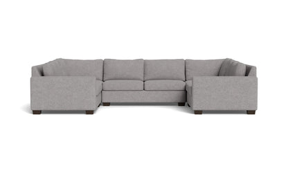 Track 141" Corner Sofa U Sectional - Merit Graystone