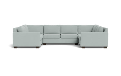 Track 141" Corner Sofa U Sectional - Peyton Light Blue