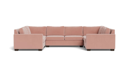 Track 141" Corner Sofa U Sectional - Superb Blush