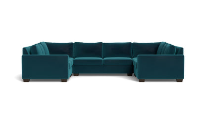 Track 141" Corner Sofa U Sectional - Superb Peacock