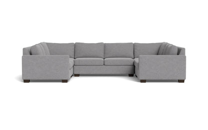 Track 141" Corner Sofa U Sectional - Villa Platinum