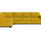 Track Right Sleeper Sofa Sectional - Bella Gold