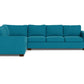 Track Right Sleeper Sofa Sectional - Bella Peacock