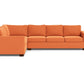 Track Right Sleeper Sofa Sectional - Bennett Orangeade