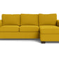 Track Reversible Chaise Queen Sleeper Sofa - Bella Gold