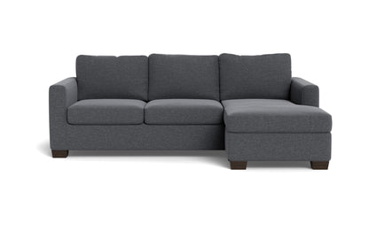Track 87" Reversible Chaise Queen Sleeper Sofa - Bennett Charcoal