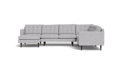 Wallace 131" Corner Sectionals w. Left Chaise - Travis Pewter