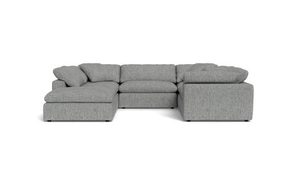 Fluffy 6 Piece Sectional W/Ottoman