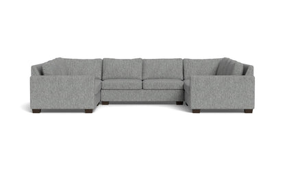 Track 141" Corner Sofa U Sectional - Tropez Ash