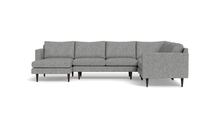 Wallace 131" Untufted Corner Sectionals w. Left Chaise - Tropez Ash