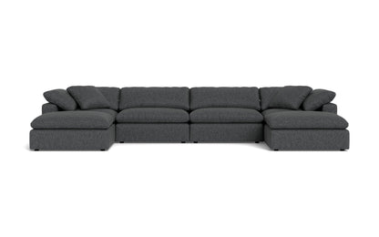 Fluffy 4 Piece Sectional W/Double Otto