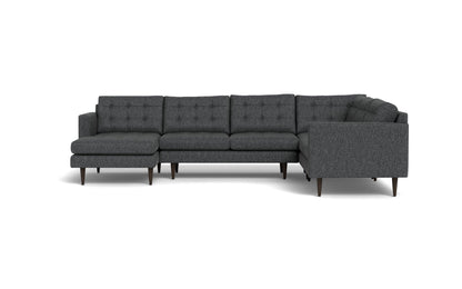 Wallace 131" Corner Sectionals w. Left Chaise - Tropez Charcoal