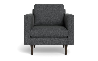 Wallace 34" Untufted Arm Chair - Tropez Charcoal