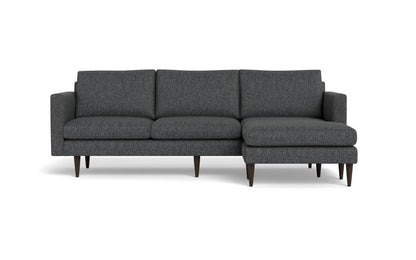 Wallace 98" Untufted Reversible Chaise Sofa - Tropez Charcoal