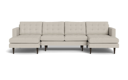 Wallace 126" Double Chaise U Sectional - Tropez Oyster