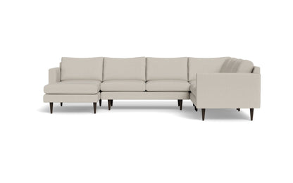 Wallace 131" Untufted Corner Sectionals w. Left Chaise - Tropez Oyster