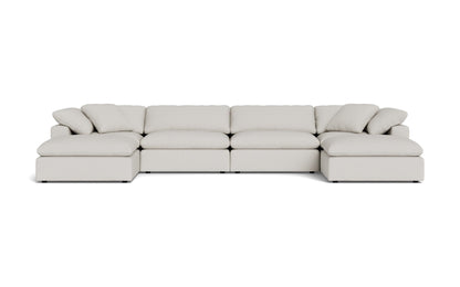 Fluffy 4 Piece Sectional W/Double Otto