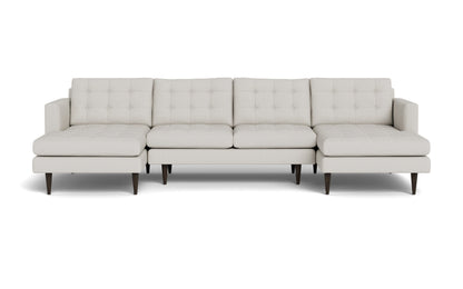 Wallace 126" Double Chaise U Sectional - Tussah Snow