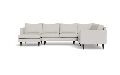 Wallace 131" Untufted Corner Sectionals w. Left Chaise - Tussah Snow
