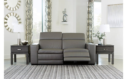 Tex Reclining 2 Seat Sofa Gray