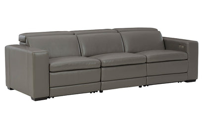 Tex Reclining 3 Seat Sofa Gray