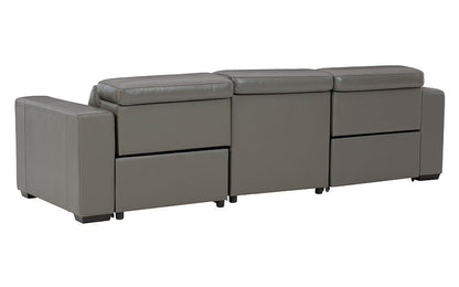 Tex Reclining 3 Seat Sofa Gray