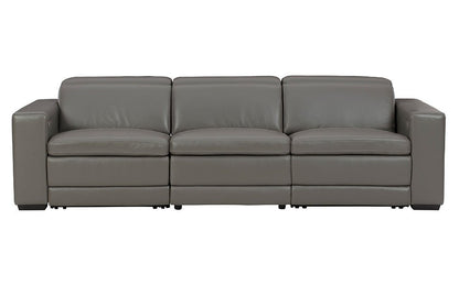 Tex Reclining 3 Seat Sofa Gray