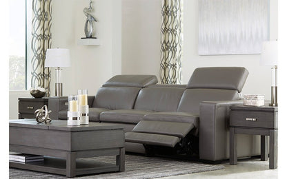 Tex Reclining 3 Seat Sofa Gray