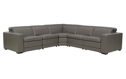 Tex Reclining 5 Seat Sectional Gray