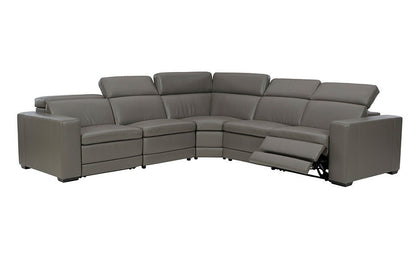 Tex Reclining 5 Seat Sectional Gray