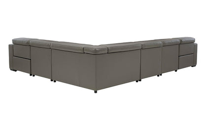 Tex Reclining 6 Seat Sectional Gray