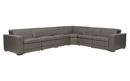 Tex Reclining 6 Seat Sectional Gray