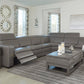Tex Reclining 6 Seat Sectional Gray