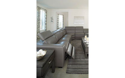 Tex Reclining 6 Seat Sectional Gray