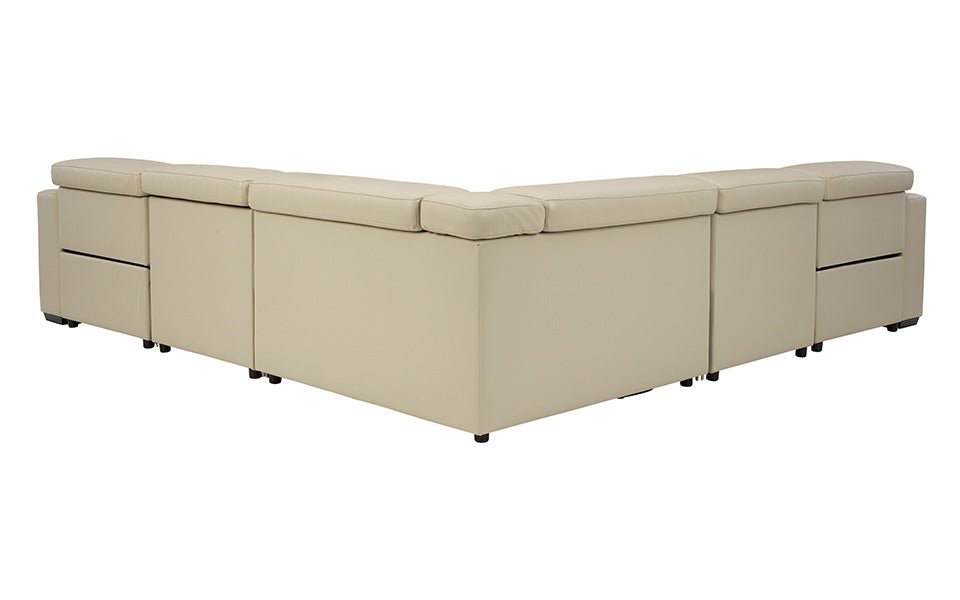 Tex Reclining 5 Seat Sectional Sand