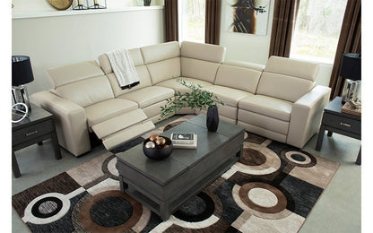 Tex Reclining 5 Seat Sectional Sand