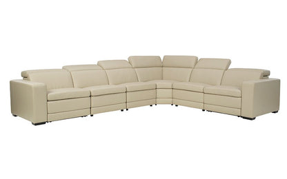 Tex Reclining 6 Seat Sectional Sand