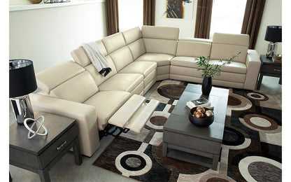 Tex Reclining 6 Seat Sectional Sand