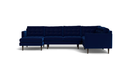 Wallace 131" Corner Sectionals w. Left Chaise - SUPERB COBALT