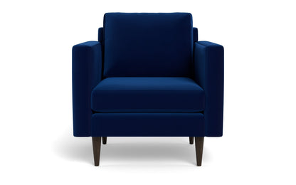 Wallace 34" Untufted Arm Chair - SUPERB COBALT