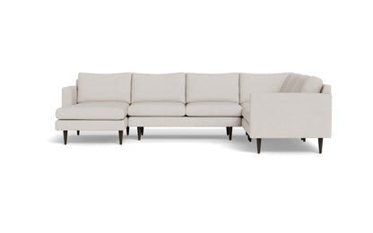 Wallace 131" Untufted Corner Sectionals w. Left Chaise - CAMILA OYSTER