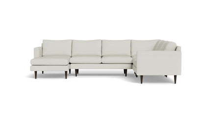 Wallace 131" Untufted Corner Sectionals w. Left Chaise - VILLA IVORY