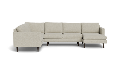 Wallace Untufted Corner Sectionals w. Right Chaise